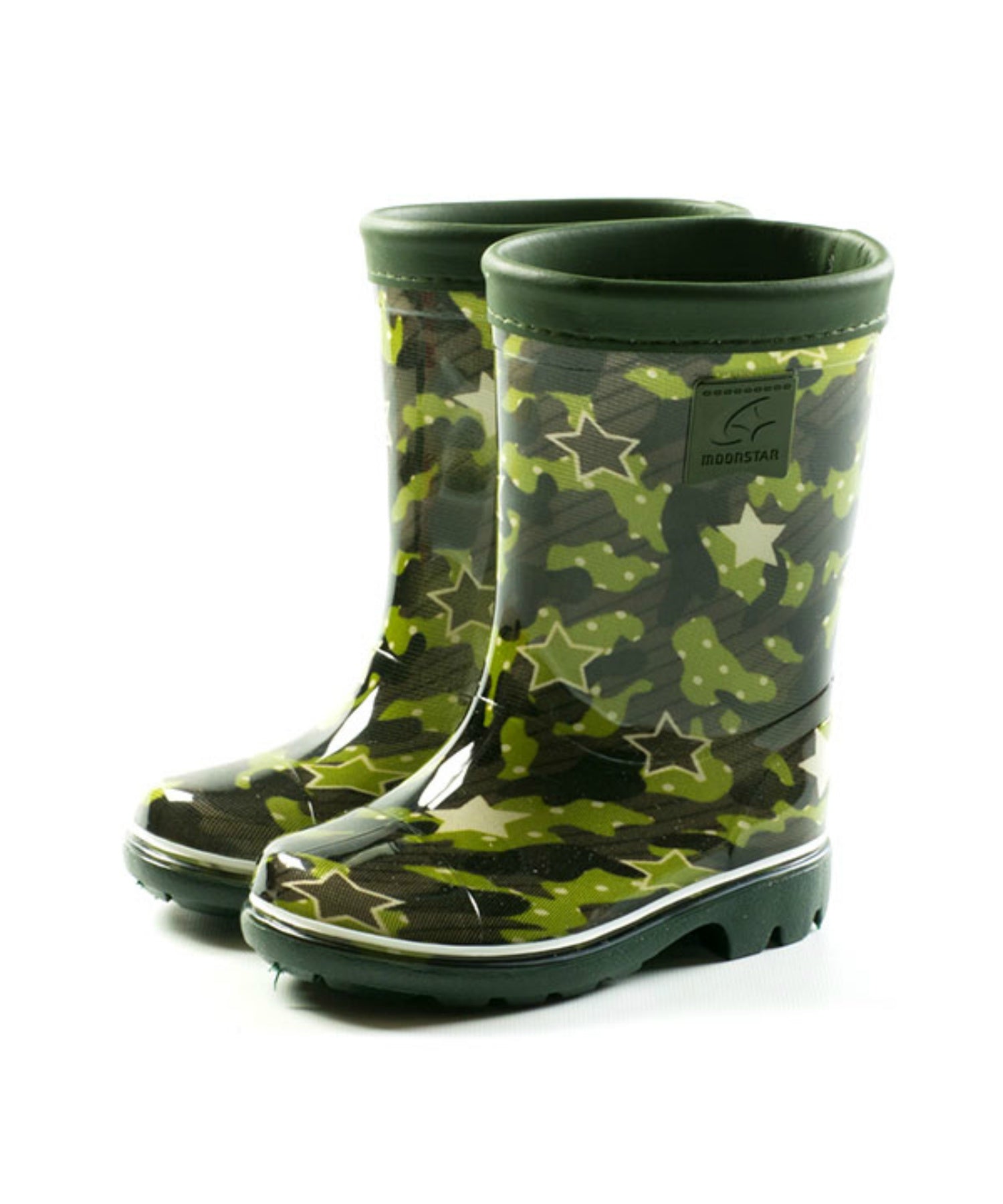 MoonStar Kids Junior Rain Boots MS RBC65 Khaki Navy Sax Pink Boys Girls