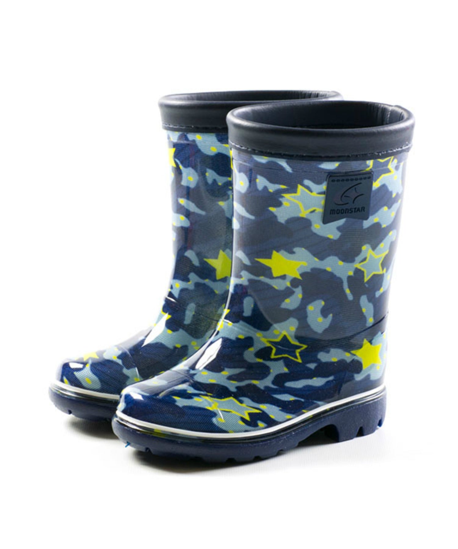 MoonStar Kids Junior Rain Boots MS RBC65 Khaki Navy Sax Pink Boys Girls