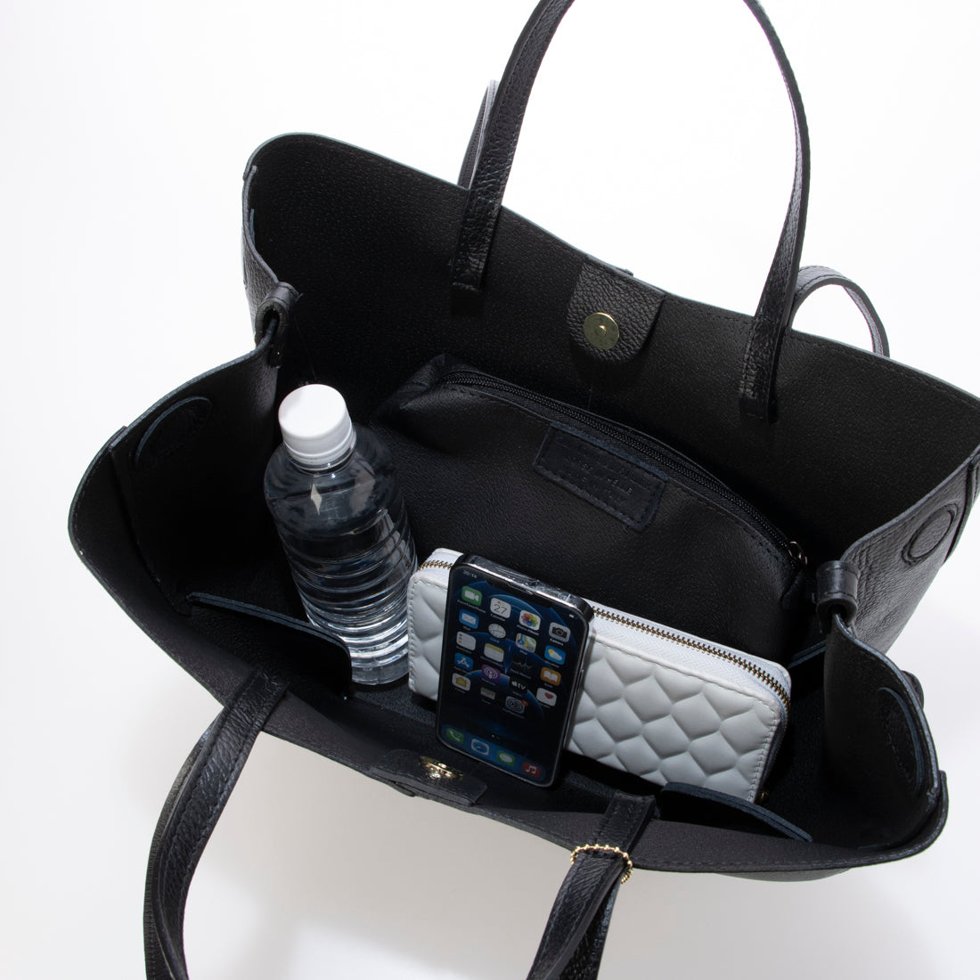 モードフルーレ MODE FOURRURE イタリアンカーフ2WAYトートバッグ (ピンク) ピンク