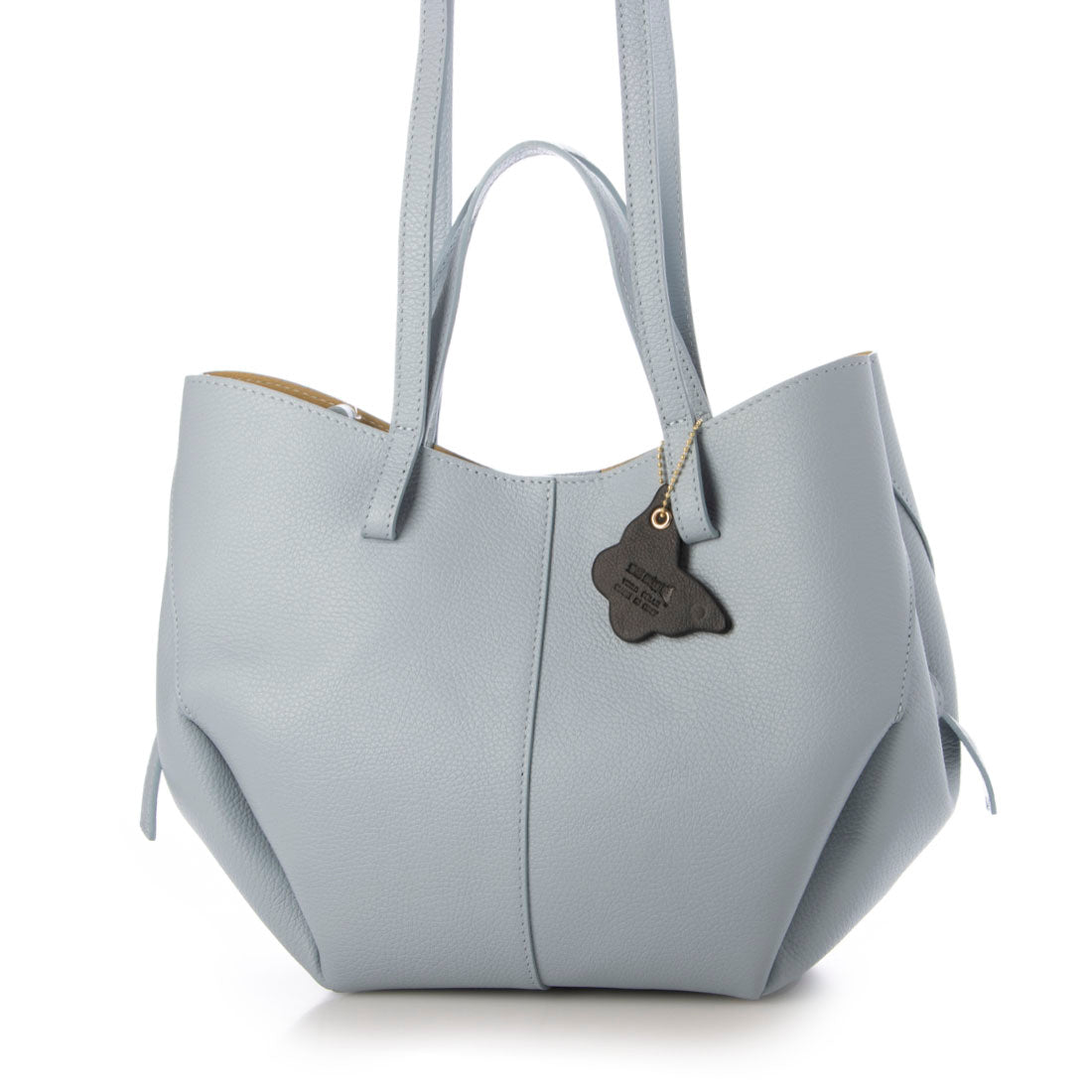 モードフルーレ MODE FOURRURE イタリアンカーフ2WAYトートバッグ (スカイ) スカイ