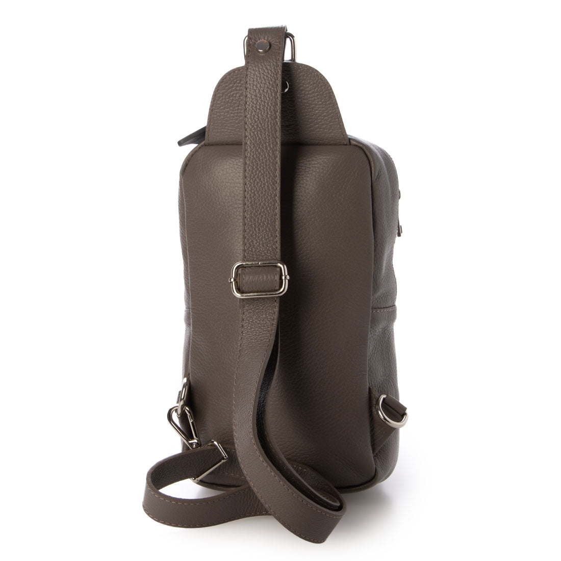 モードフルーレ MODE FOURRURE イタリアンカーフボディバッグ (グレー) グレー