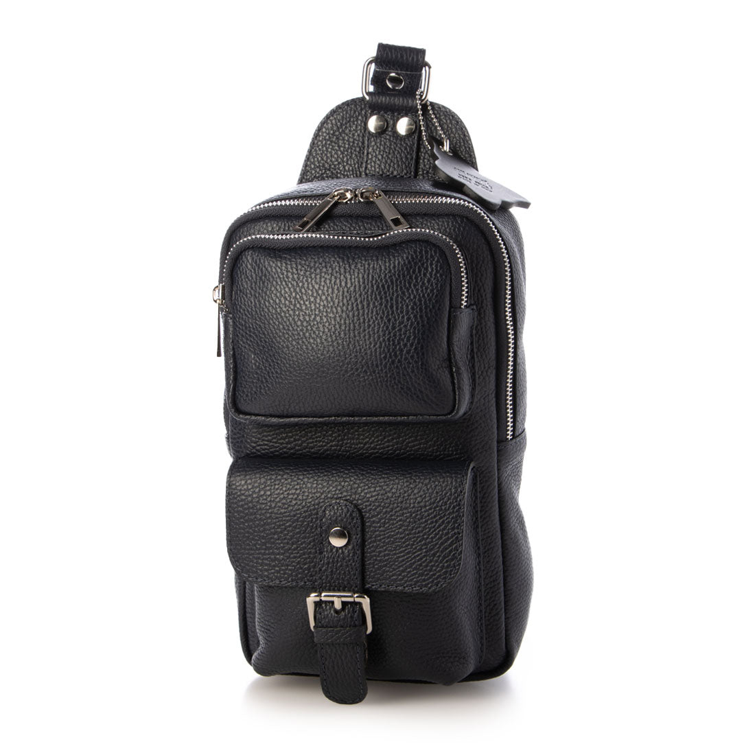 モードフルーレ MODE FOURRURE イタリアンカーフボディバッグ (ネイビー) ネイビー