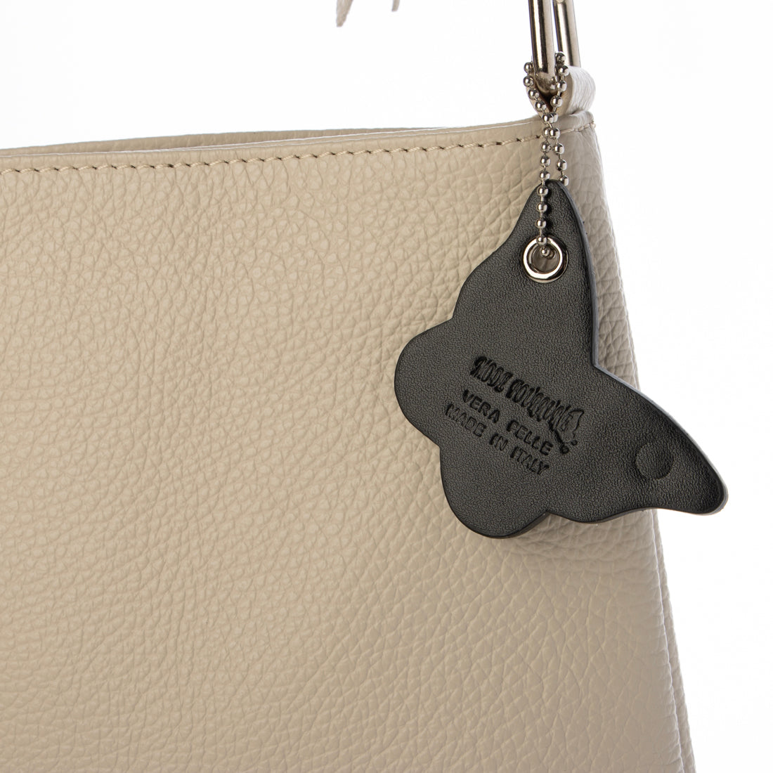 モードフルーレ MODE FOURRURE イタリアンカーフ台形ショルダーバッグ (スカイ) スカイ