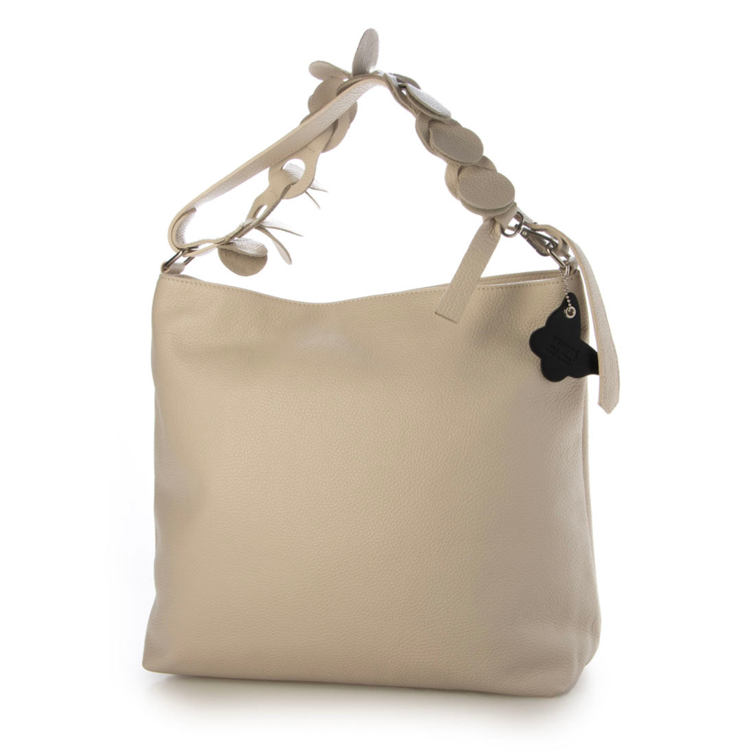 モードフルーレ MODE FOURRURE イタリアンカーフ台形ショルダーバッグ (スカイ) スカイ