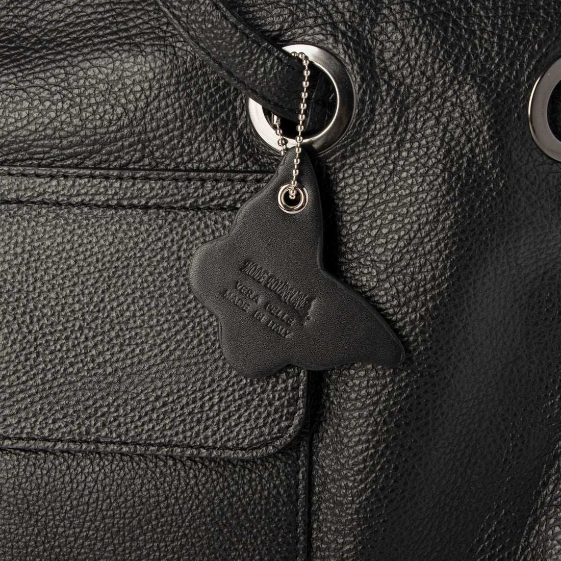 モードフルーレ MODE FOURRURE イタリアンカーフスクエアトートバッグ