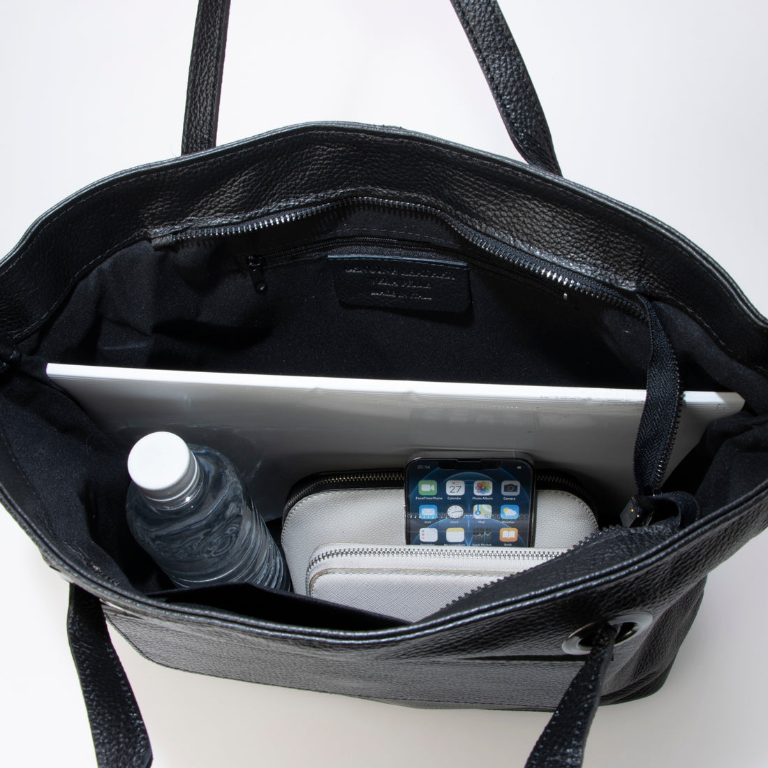 モードフルーレ MODE FOURRURE イタリアンカーフスクエアトートバッグ