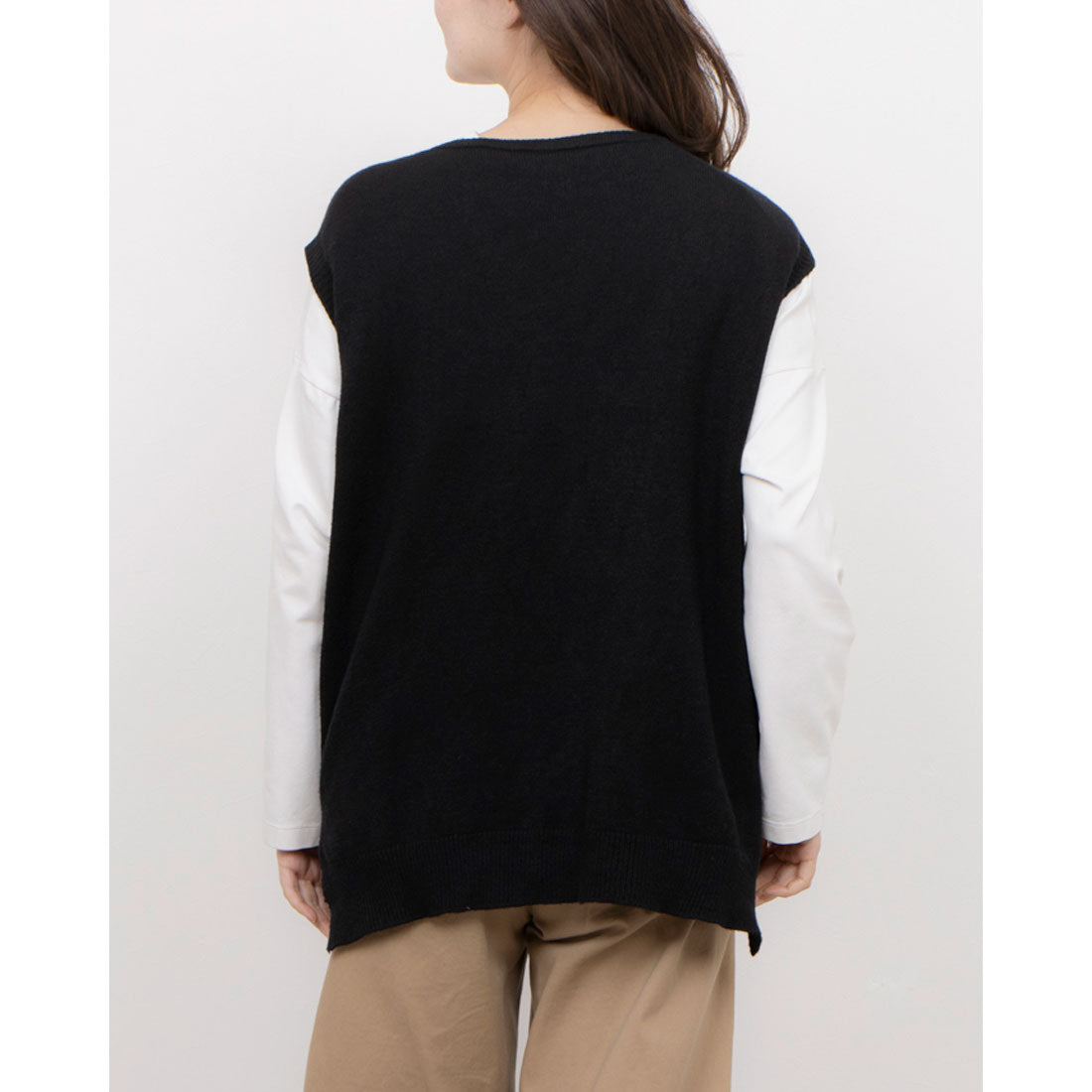 モードフルーレ MODE FOURRURE イタリア製ソフトタッチニットベスト