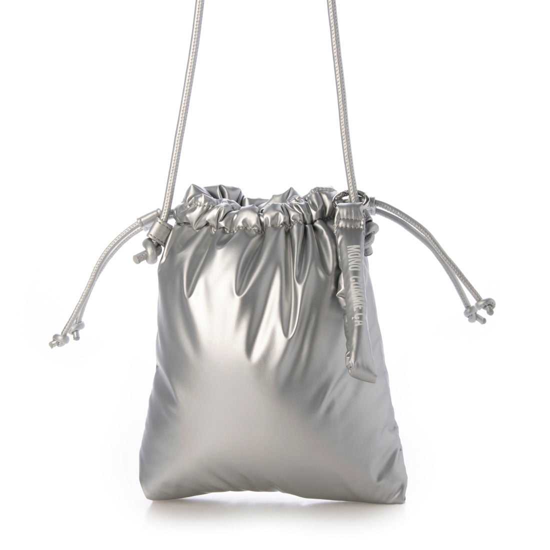 MONO COMME CA 〔MONO COMME CA〕 Padded Drawstring Shoulder Bag with Charm