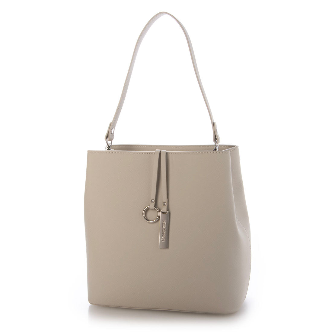 モノコムサ MONO COMME CA 〔モノコムサ〕 ロゴプレート ミニバッグ (ベージュ) ベージュ