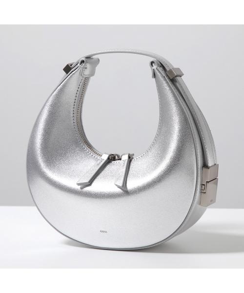 OSOI ハンドバッグ TONI MINI レザー ミニバッグ (SILVER/シルバー) SILVER/シルバー