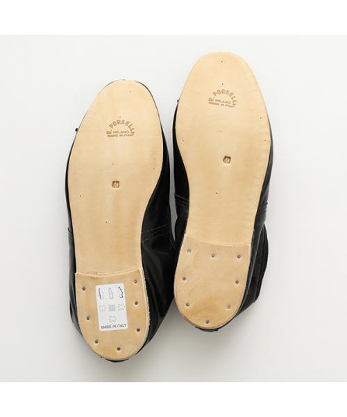 ポルセリ Porselli ポルセリ DS NAPPA バレエシューズ フラットパンプス (2/NERO/ブラック) 2/NERO/ブラック