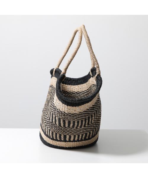 ザバグマティ The Bagmati BAGMATI かごバッグ BBK25-SS16 バケット トート マルチ柄 (NATURAL-BLACK/ブラック他) NATURAL-BLACK/ブラック他