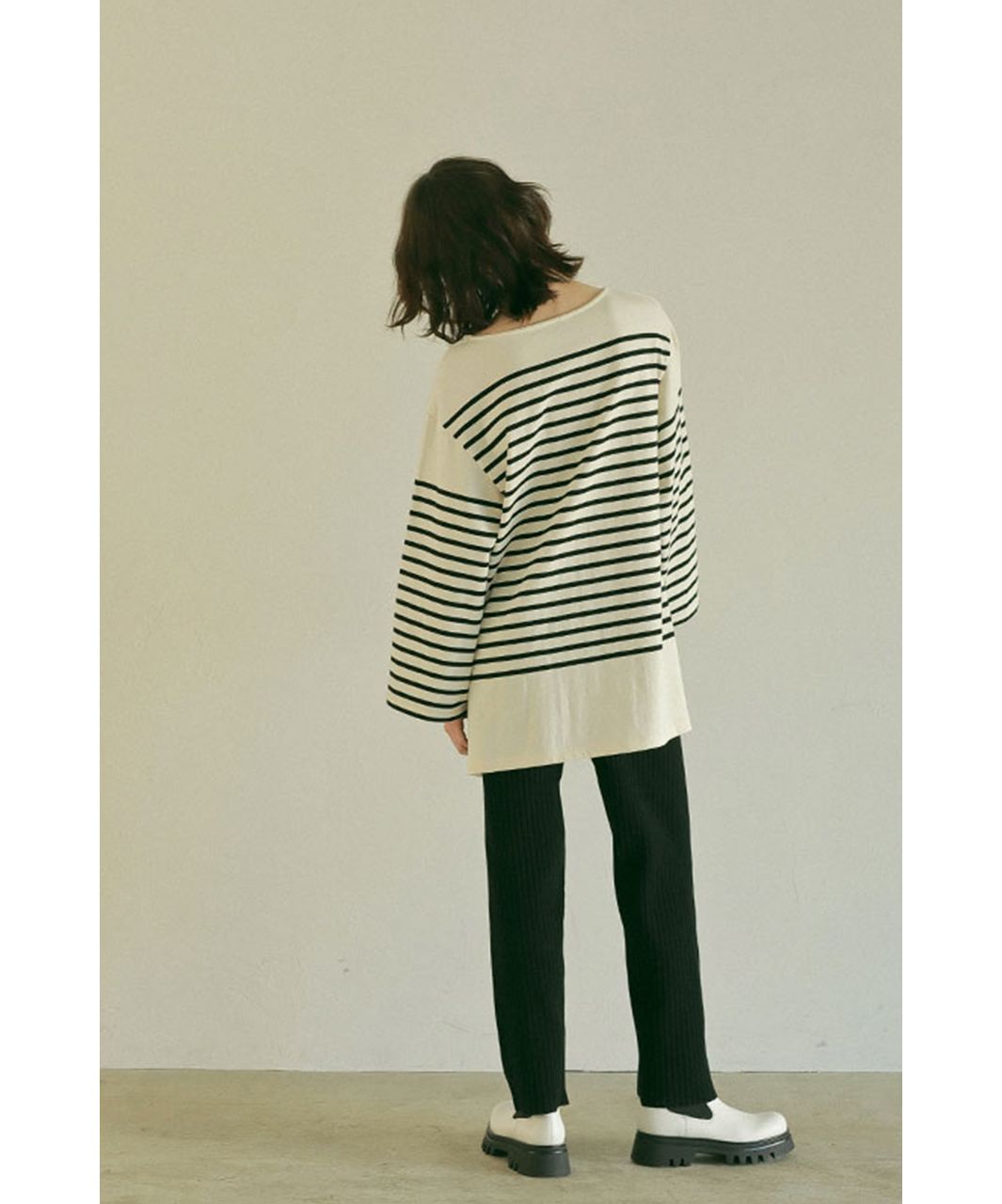 エトレトウキョウ ETRE' TOKYO ランダムリブニットパンツ (MUSTARD) MUSTARD