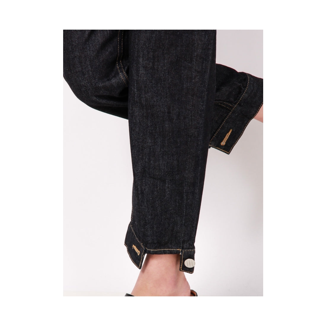 MURUA ヘムポイントルーズDENIMパンツ ブルー ブルー