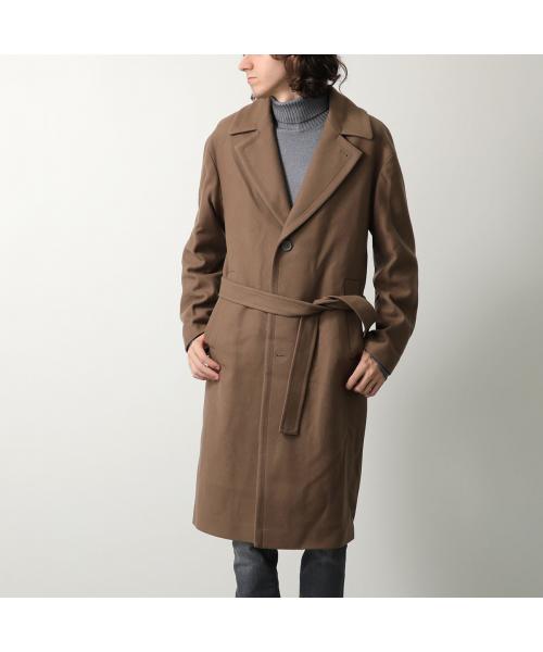 イーヴォ HEVO HEVO コート OSTUNI G725 シングルブレスト ベルト付 (1410/ブラウン) 1410/ブラウン