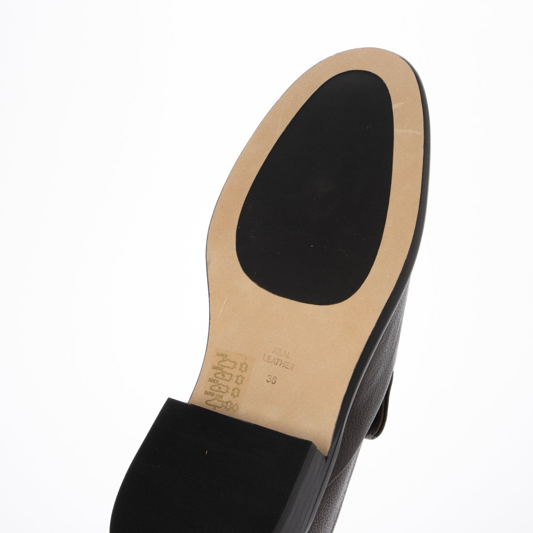 ジェイヴィエーエム JVAM ラウンドトウレザースリッポンシューズ (ブラック) ブラック