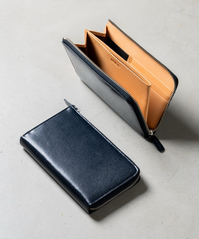 ムラ MURA MURA イタリアンレザー スキミング防止 収納力 コンパクト 小さめ 長財布