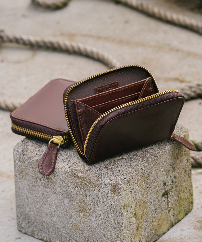 MURA 財布 メンズ コインケース スキミング防止 イタリアンレザー (イタリアンレザー/ダークブラウン) イタリアンレザー/ダークブラウン