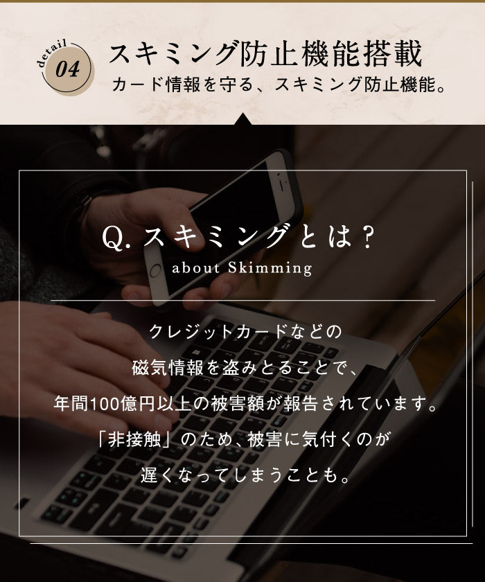 MURA 財布 メンズ コインケース スキミング防止 イタリアンレザー