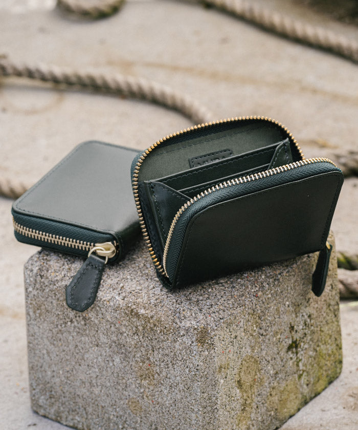 MURA 財布 メンズ コインケース スキミング防止 イタリアンレザー,イタリアンレザー/グリーン