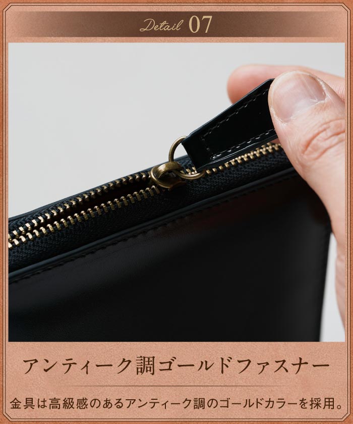 MURA 二つ折り財布 ファスナー 財布 メンズ 本革 レザー BOX小銭入れ ラウンドファスナー