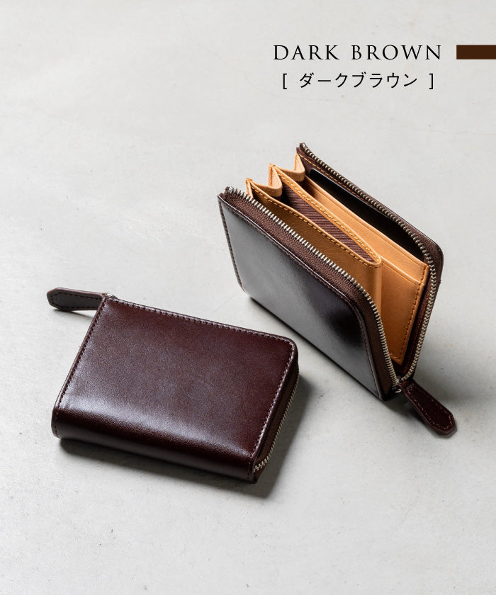 ムラ MURA Ranova mini 意大利皮革防盜 L 字拉鍊迷你錢包