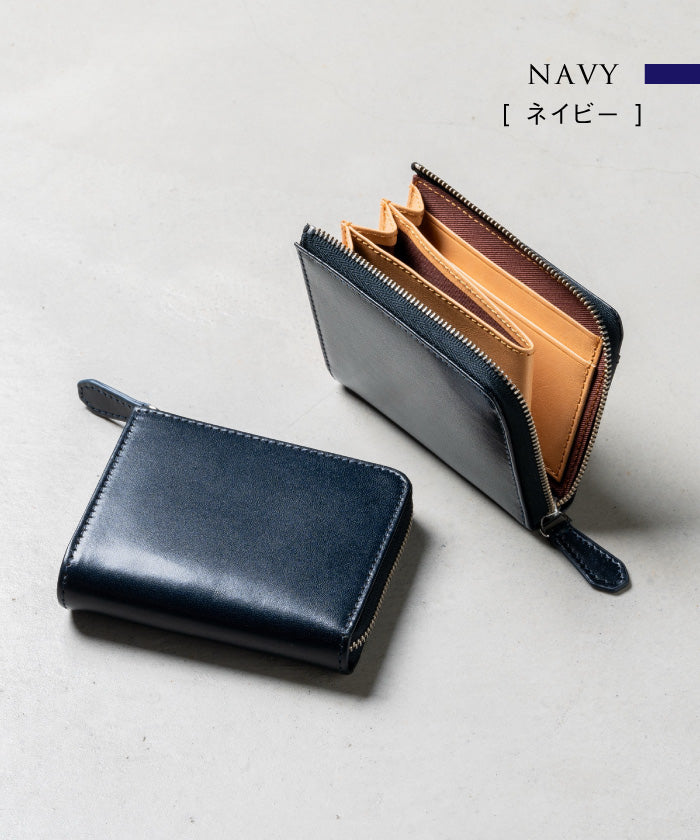 ムラ MURA Ranova mini 意大利皮革防盜 L 字拉鍊迷你錢包