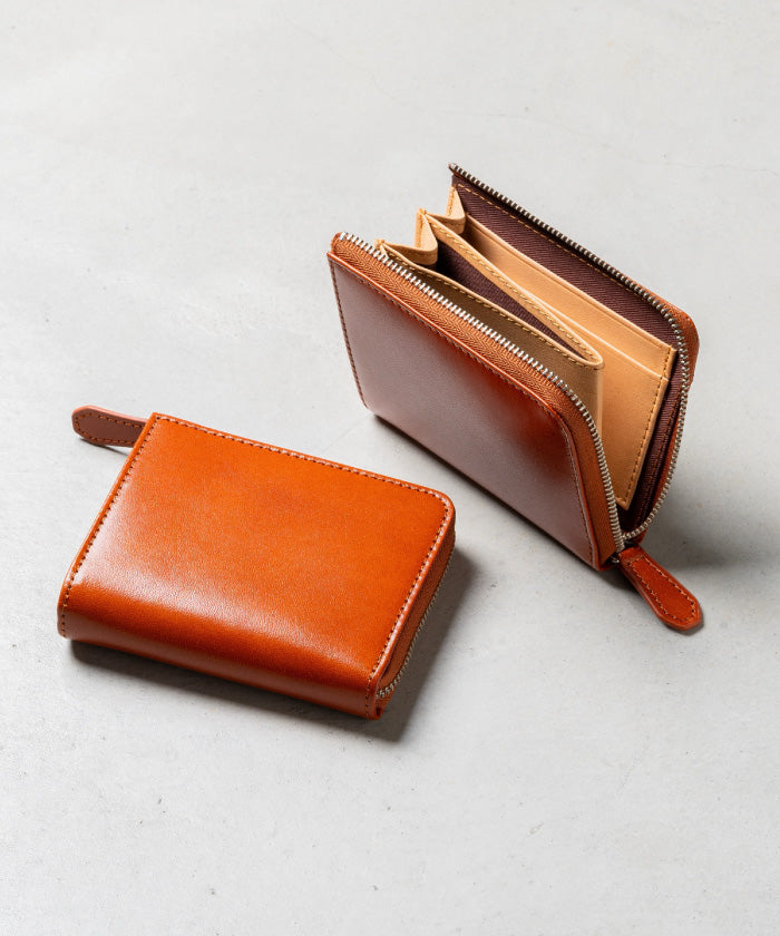 ムラ MURA Ranova mini 意大利皮革防盜 L 字拉鍊迷你錢包