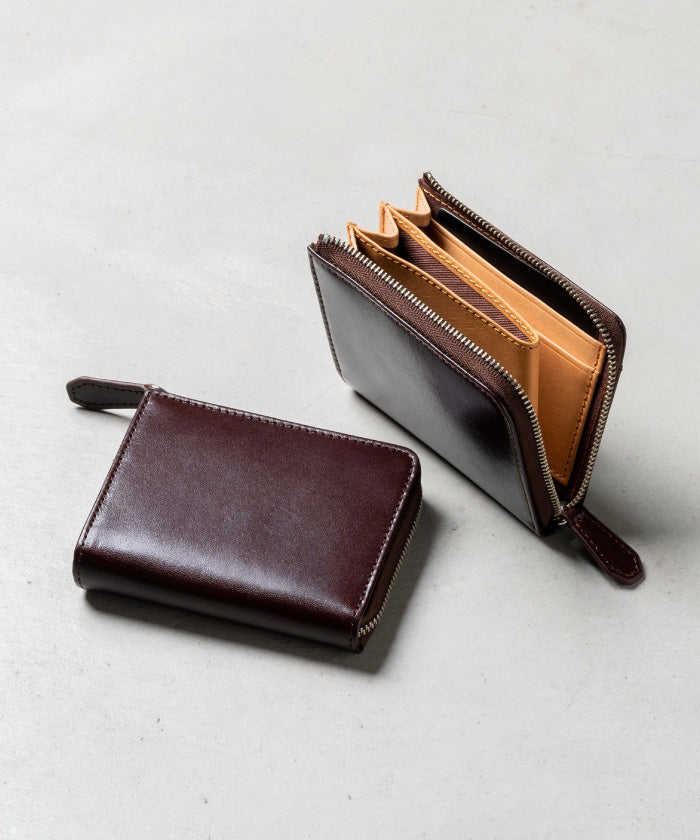 ムラ MURA Ranova mini 意大利皮革防盜 L 字拉鍊迷你錢包