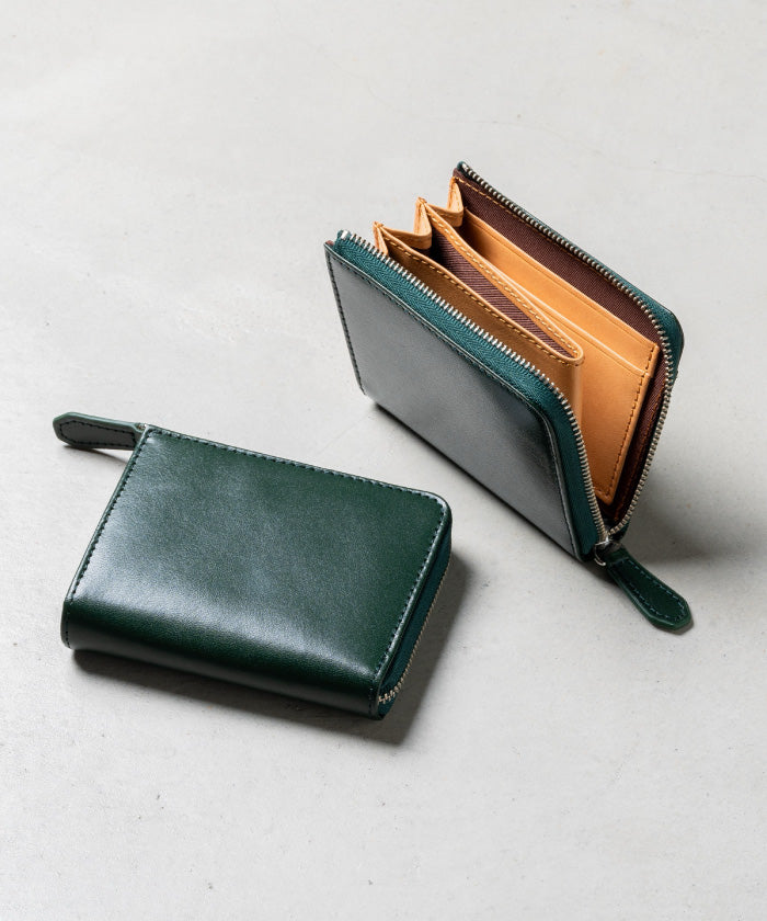 ムラ MURA Ranova mini 意大利皮革防盜 L 字拉鍊迷你錢包