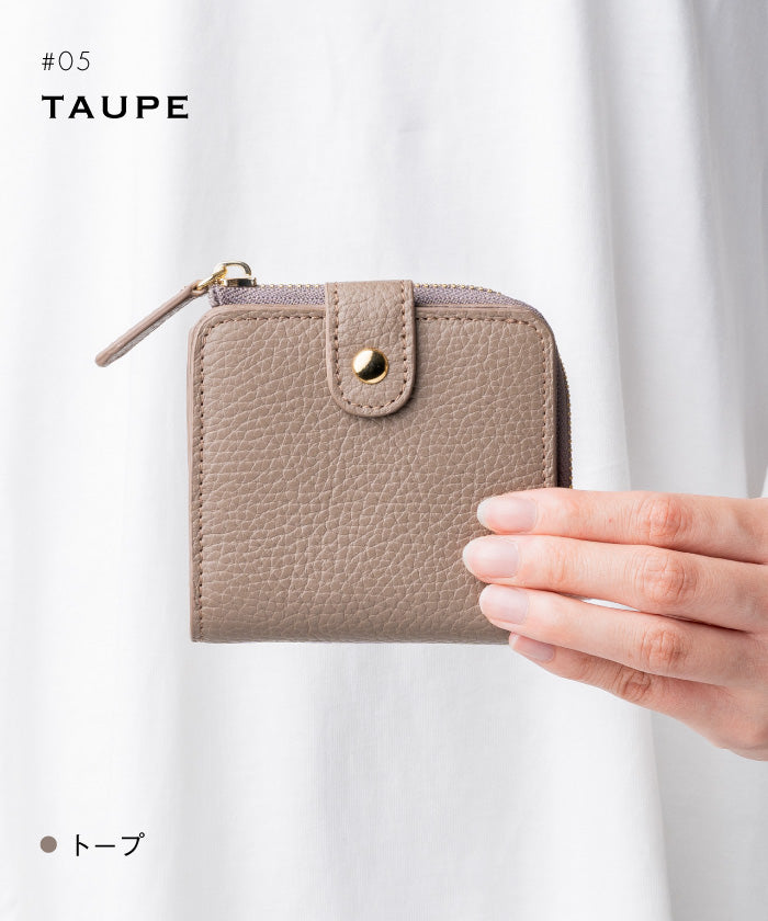 ムラ MURA イタリアン/フルグレイン シュリンク レザー ゴムバンドカード ポケットスキミング防止 スナップボタン付き 二つ折り財布