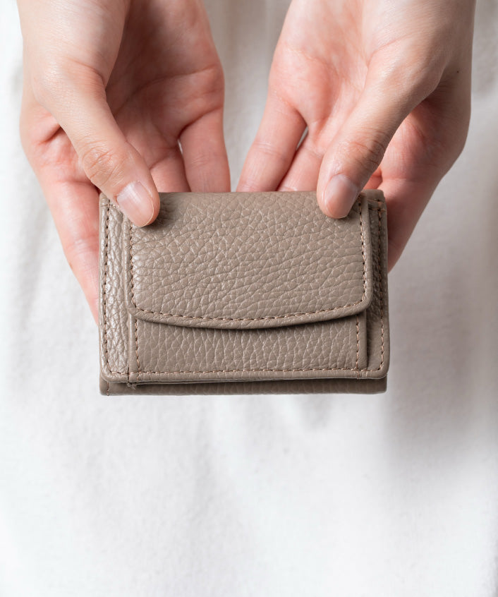 ムラ MURA ミニ財布 三つ折り レディース 本革 スキミング防止機能 財布 (トープ) トープ