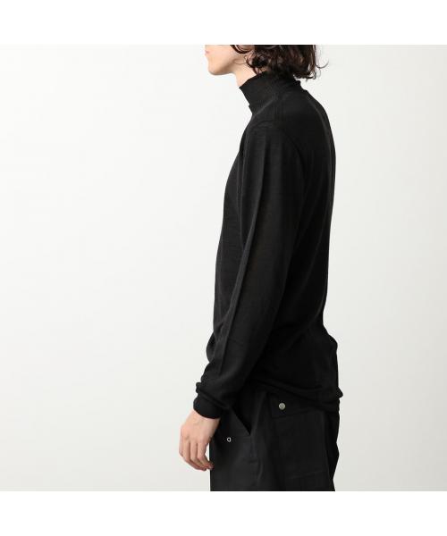 リックオウエンス ダークシャドウ Rick Owens DRKSHDW Rick Owens ニット RU02D6624 M ウール タートルネック (09/BLACK/ブラック) 09/BLACK/ブラック