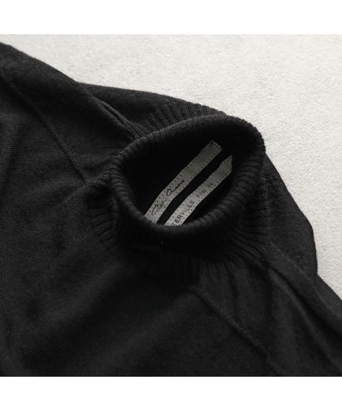 リックオウエンス ダークシャドウ Rick Owens DRKSHDW Rick Owens ニット RU02D6624 M ウール タートルネック (09/BLACK/ブラック) 09/BLACK/ブラック