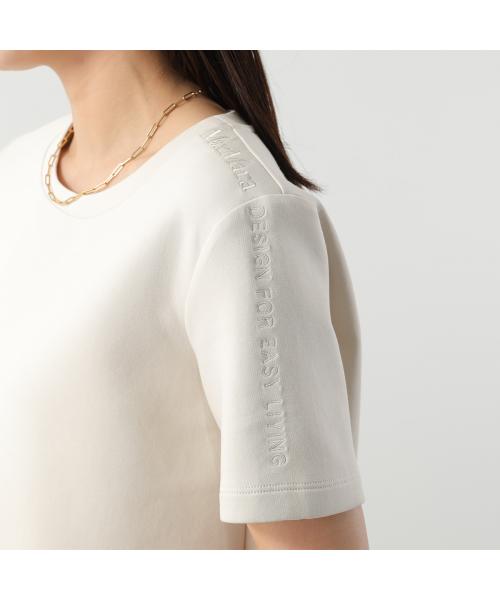 エス マックスマーラ S Max Mara S MAX MARA 半袖 Tシャツ NANCY ネンシー ロゴ 刺繍 (007/ネイビー) 007/ネイビー