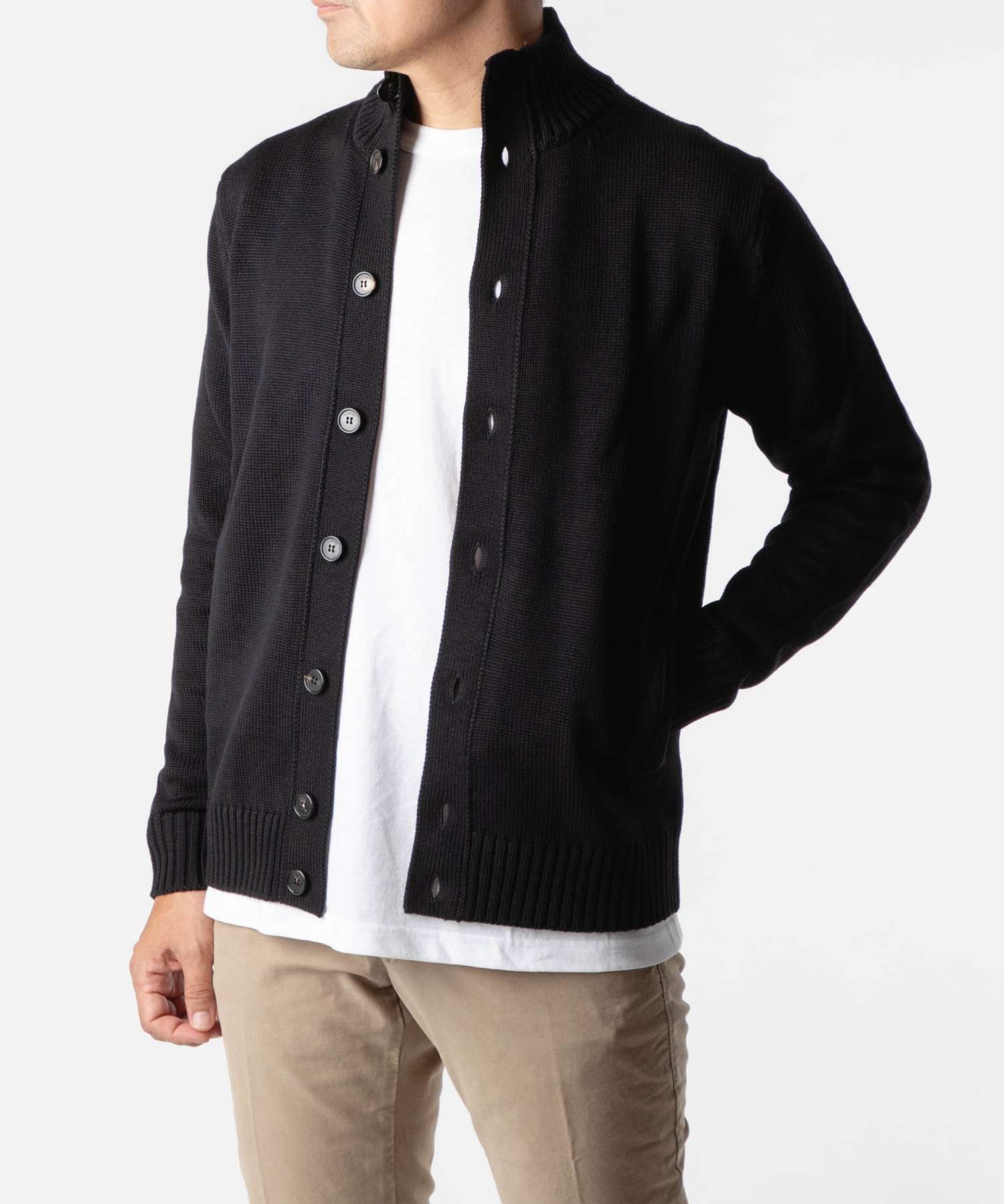 ザノーネ ZANONE ザノーネ ZANONE 810100 - ZR229 カーディガン CHIOTO メンズ トップス 長袖 ニットジャケット キョート メリノウール 5ゲージ ミドルゲージ スタン (ライトブルー) ライトブルー