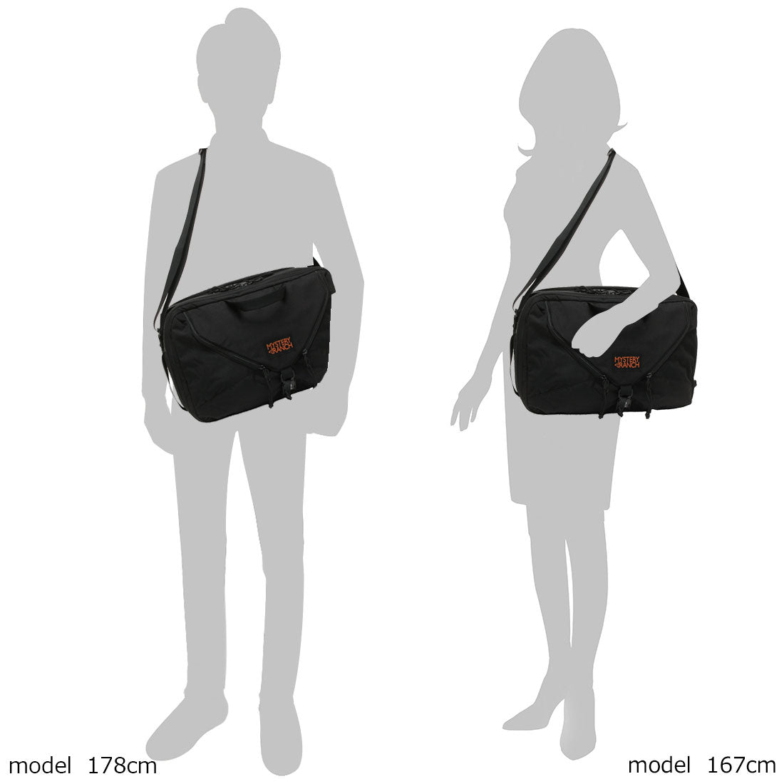 ミステリーランチ MYSTERY RANCH ショルダーバッグ スリーウェイ ブラック メンズ レディース ユニセックス MYSTERY RANCH 112902 001 (BLACK) BLACK