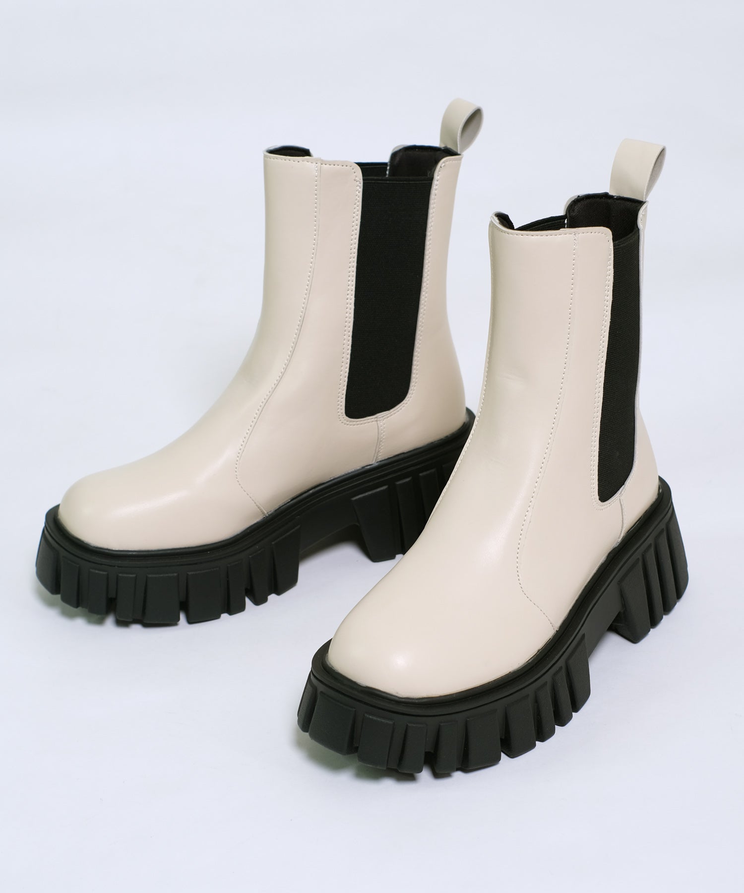 ショップニコニコ ShopNikoNiko ボリュームソール 厚底サイドゴア チェルシーブーツ【11月初旬】韓国ファッション 韓国カジュアル シューズ 靴 ブーツ トラックソール 楽ちん 歩きやすい