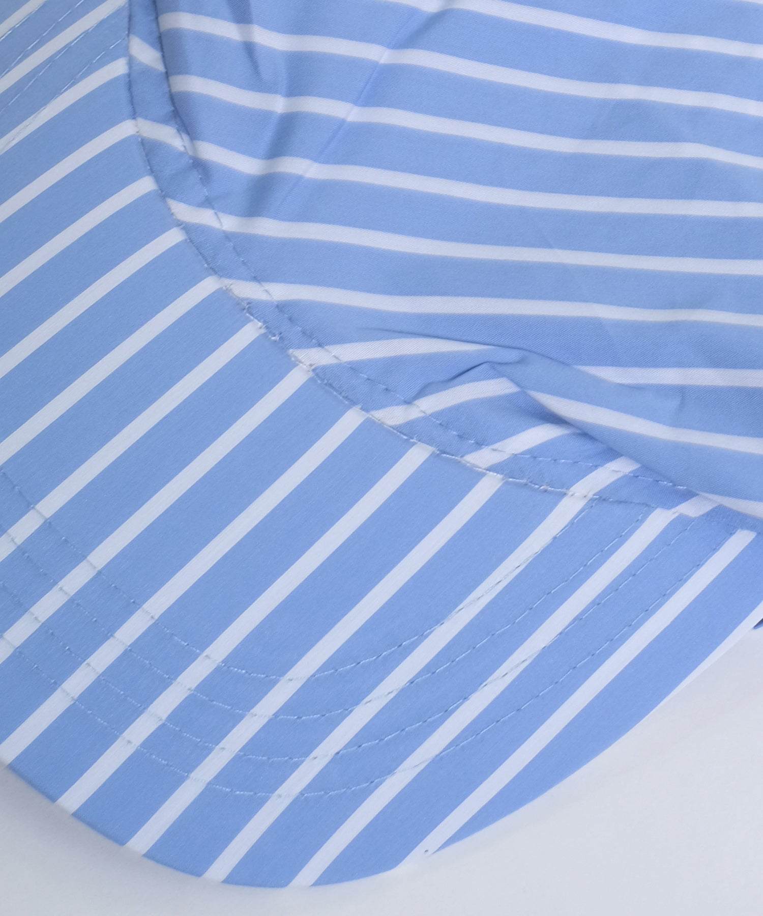 ショップニコニコ ShopNikoNiko ストライプ柄 スカーフキャップ【即納】ライブ参戦 フェスコーデ アウトドア レジャー ビーチ 海 リゾート 帽子 一体化 紫外線対策 熱中症対策 UV対策 小顔効果 (ホワイト) ホワイト