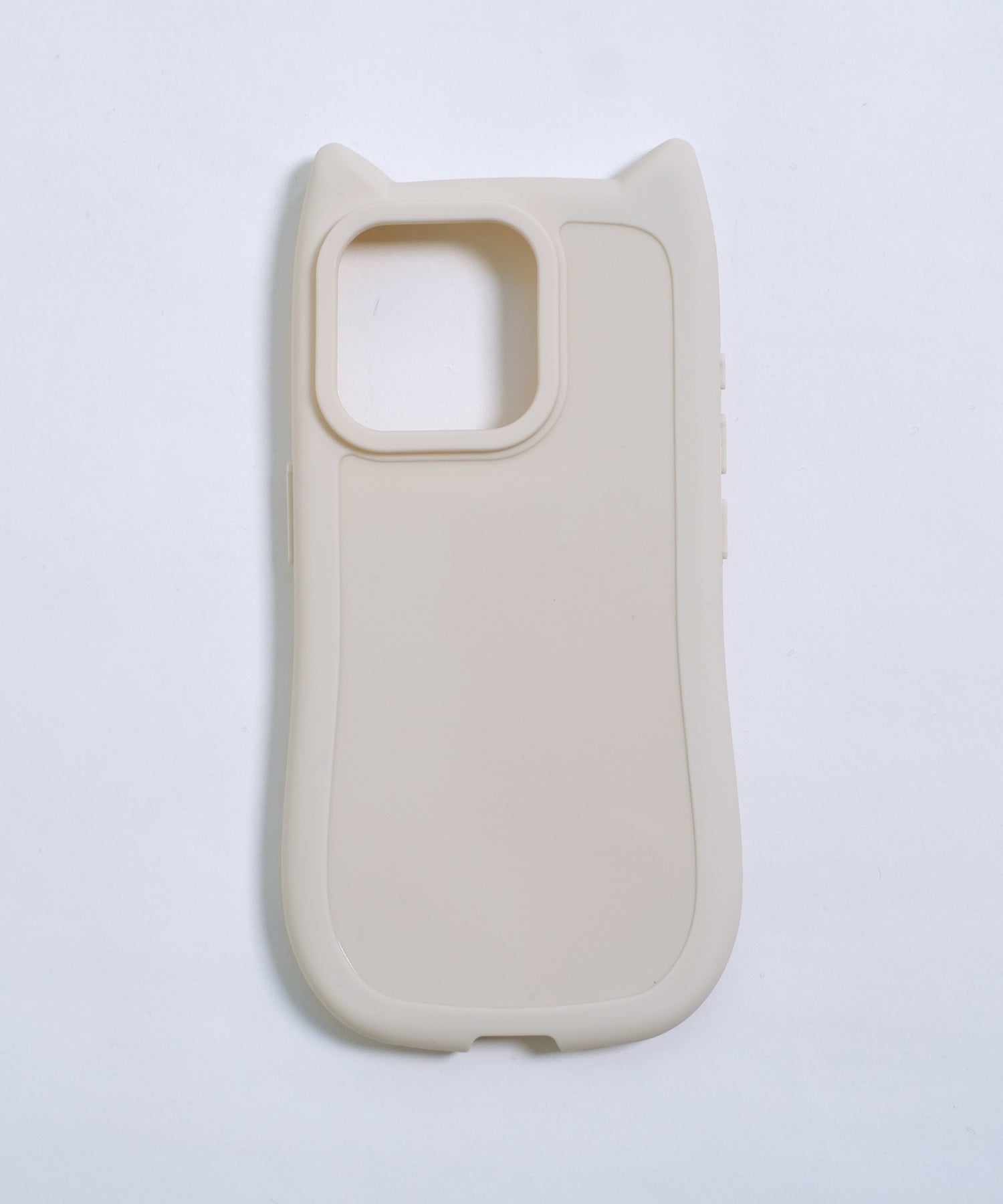 ショップニコニコ ShopNikoNiko 猫耳 マットフレーム スマホケース ma 【即納】iPhoneケース iPhoneカバー 12 13 14 15 16 ソフトケース 韓国スマホケース ネコ耳 ねこ耳 (ホワイト) ホワイト