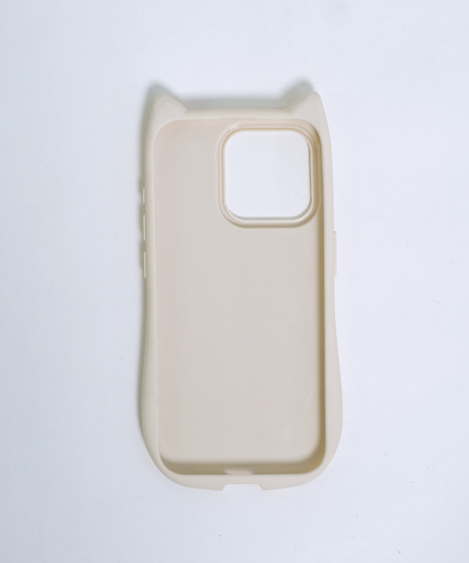 ショップニコニコ ShopNikoNiko 猫耳 マットフレーム スマホケース ma 【即納】iPhoneケース iPhoneカバー 12 13 14 15 16 ソフトケース 韓国スマホケース ネコ耳 ねこ耳 (ホワイト) ホワイト