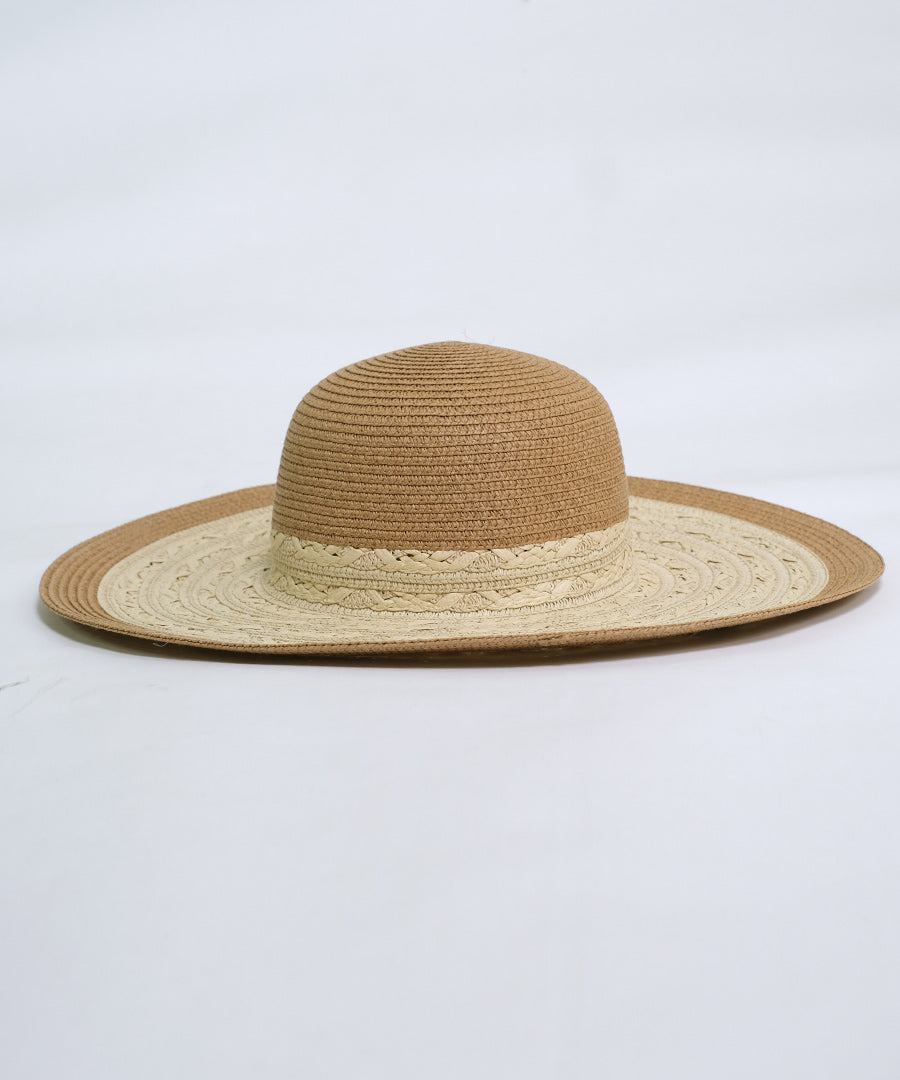 ショップニコニコ ShopNikoNiko つば広 ペーパー編み 麦わら帽子【即納】韓国カジュアル アウトドア キャンプ 海 ビーチ リゾート プール 帽子 ペーパーハット ストローハット ハット ストロー編み (ブラウン) ブラウン