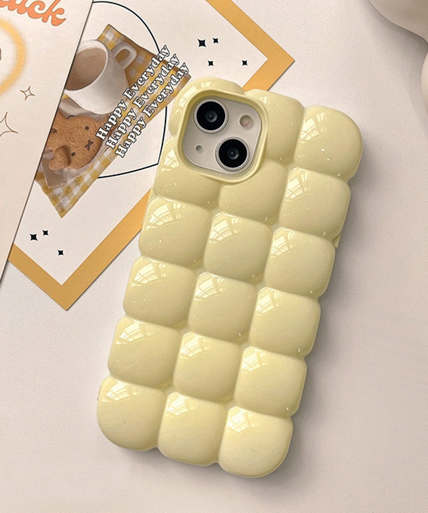 ショップニコニコ ShopNikoNiko ぽこぽこ 立体的 スマホケース ma 【即納】 スマホカバー アイフォンケース iPhoneケース パステルカラー ぷくぷく iPhone13 iPhone14