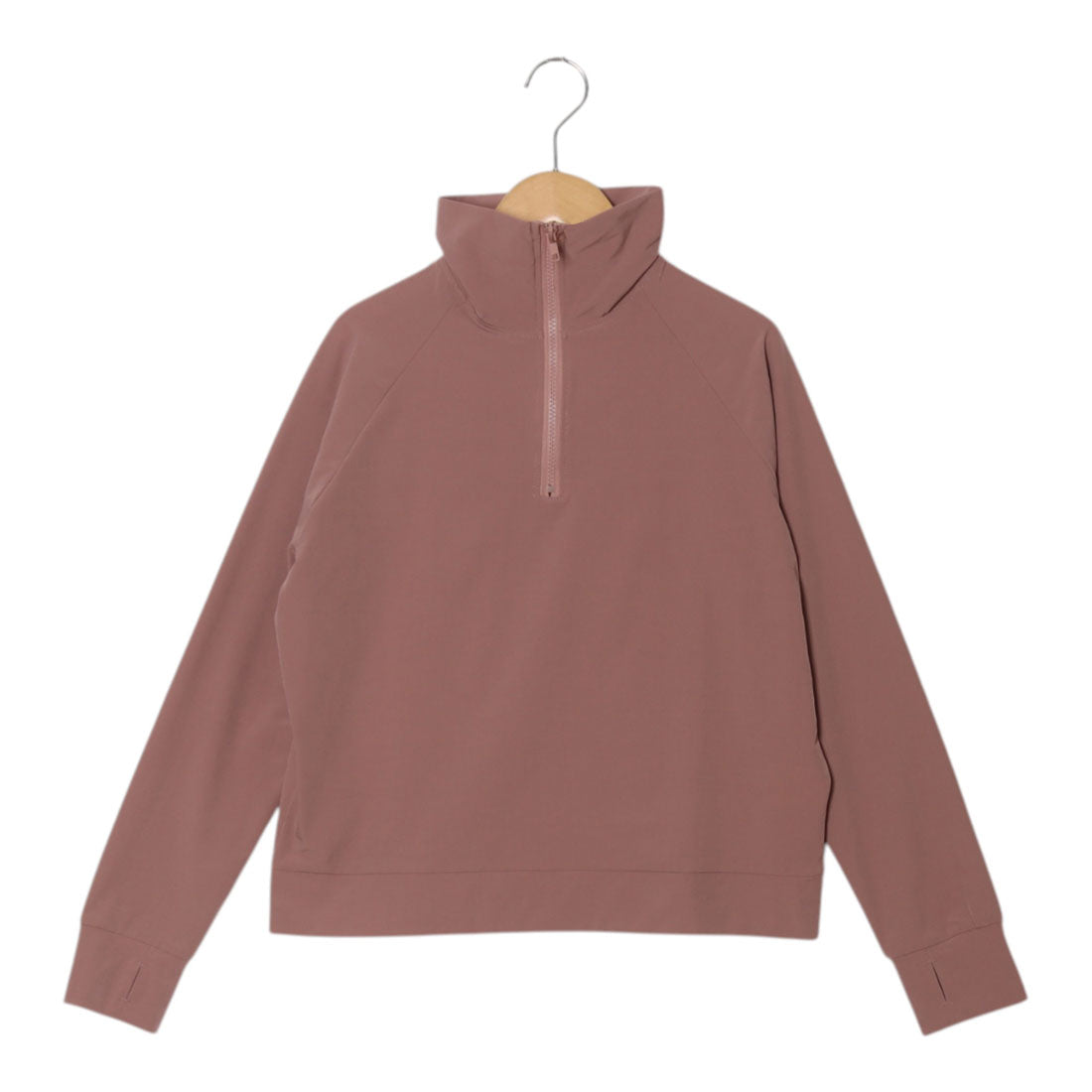 ナチュアンドダイアリー Nachu & Diary RG-13 ラッシュガード ハーフジップ プルオーバー ラッシュガード (くすみピンク) くすみピンク