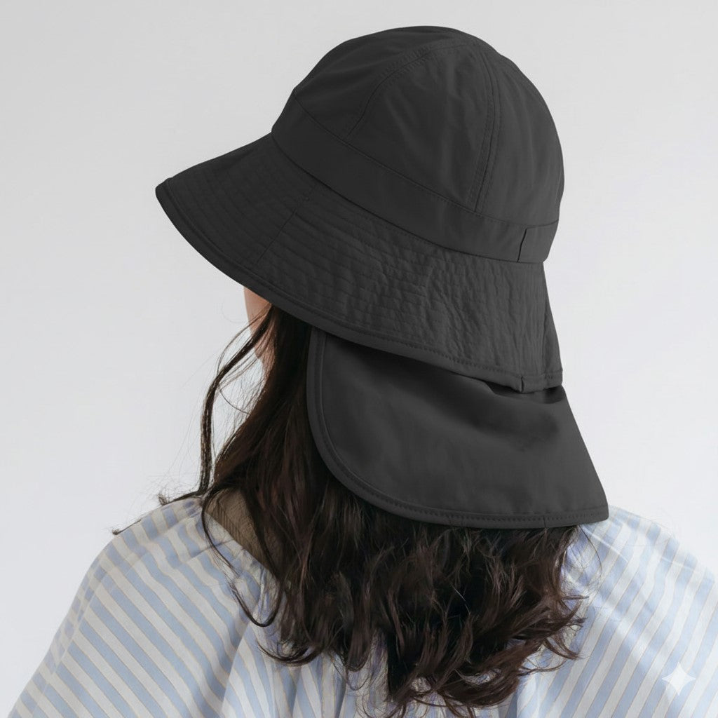ナチュアンドダイアリー Nachu & Diary コンパクト収納バケットハット バケットハット (ブラック) ブラック