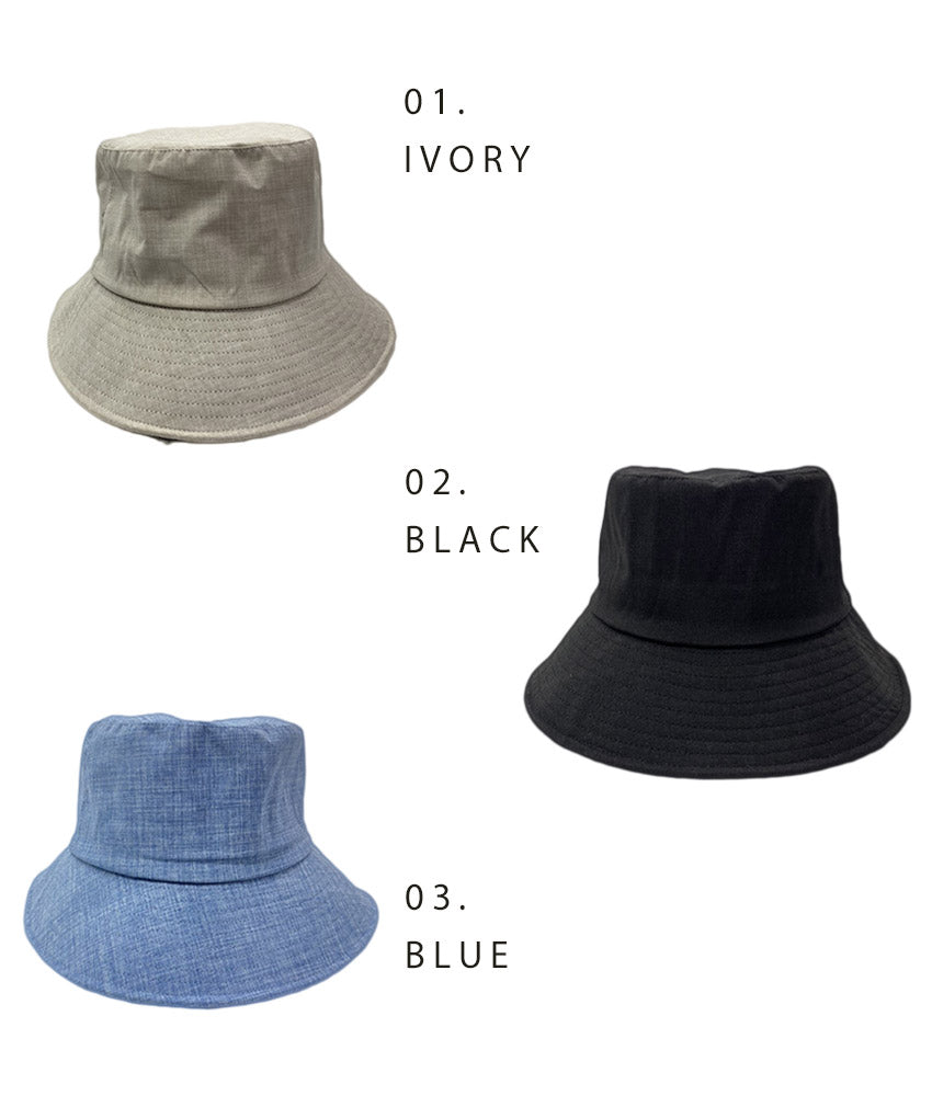 ナチュアンドダイアリー Nachu & Diary 遮光・遮熱UVカットハット バケットハット (アイボリー) アイボリー