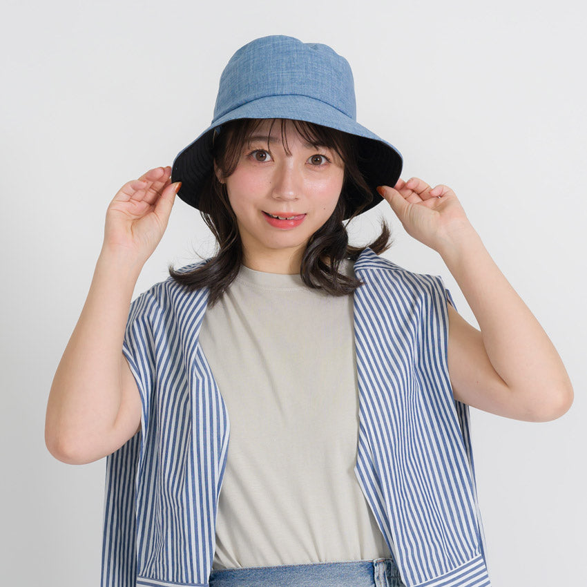 ナチュアンドダイアリー Nachu & Diary 遮光・遮熱UVカットハット バケットハット (アイボリー) アイボリー