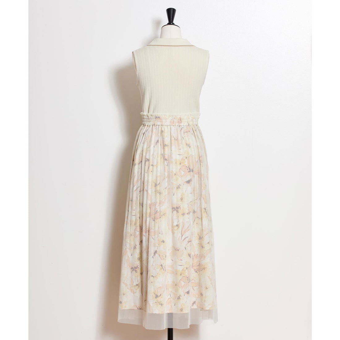 ノエラ NOELA 【15周年】フラワーニットドッキングワンピ (ブルー) ブルー