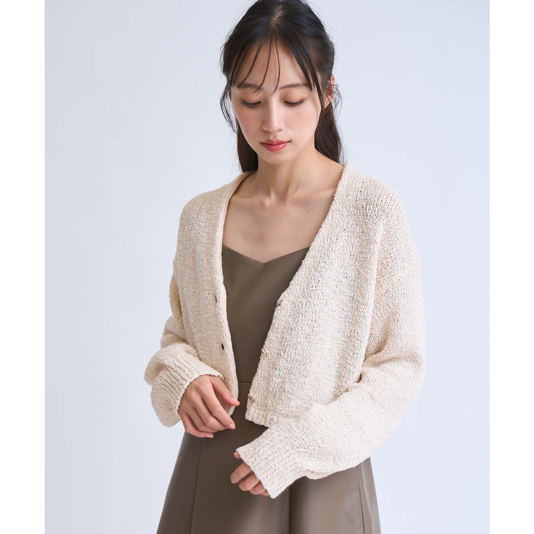 ノエラ Noela ボレロカーデ (ベージュ) ベージュ