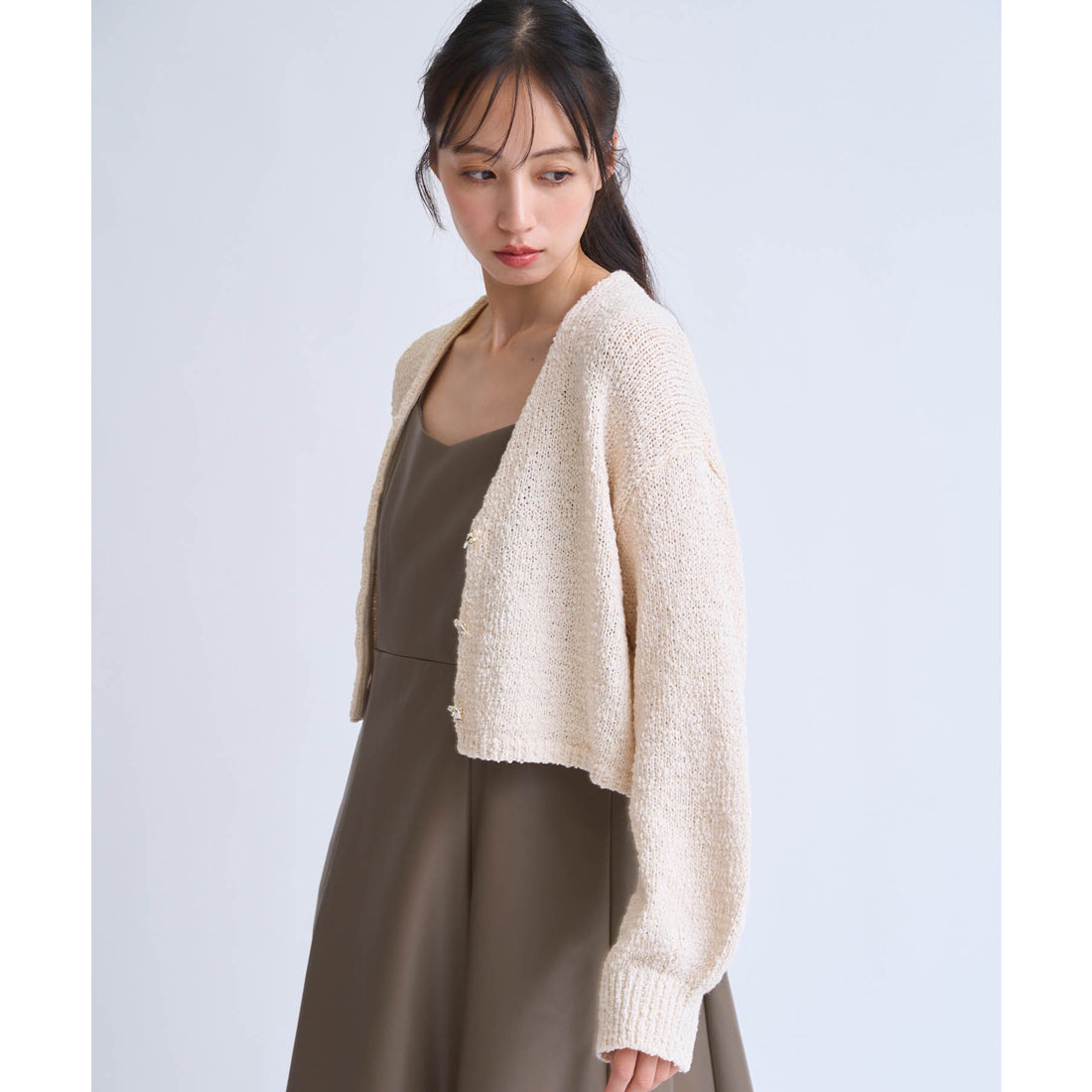 ノエラ Noela ボレロカーデ (ベージュ) ベージュ
